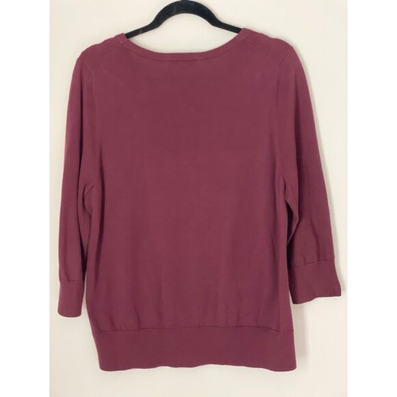 Lands'End Floral Embroidered Crewneck Sweater Size Large g28 - Picture 2 of 16